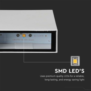 Applique LED da esterno 4W IP65 doppio fascio bianca V-TAC VT-844-W-N - foto 3