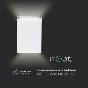 Applique LED da esterno 4W IP65 doppio fascio bianca V-TAC VT-844-W-N - foto 4