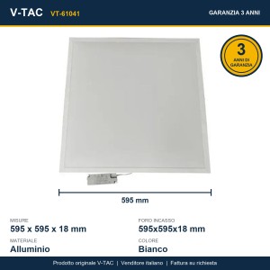 Pannello LED 40W 600x600 V-TAC VT-61041 - foto 10