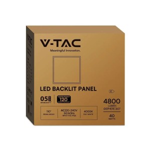 Pannello LED da incasso 40W 595x595mm V-TAC VT-61042 - foto 6