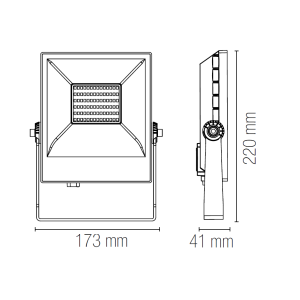 Proiettore LED da esterno 10W CCT IP65 bianco Intec AXEL - foto 6