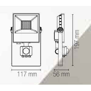 Proiettore LED 10W CCT IP65...