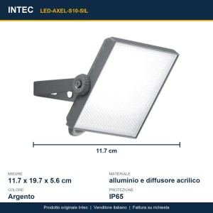 Proiettore LED 10W CCT IP65 Intec AXEL - foto 3