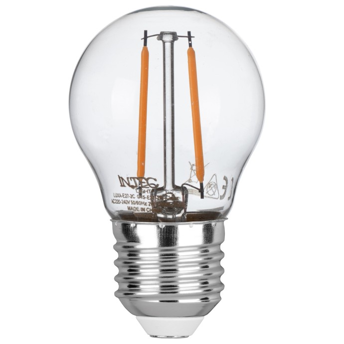 Lampadina LED E27 Filamento COB 2W 2700K Intec