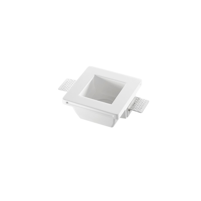 Faretto da incasso quadrato GU10 bianco Intec SNOW