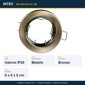 Struttura incasso in metallo bronzo IP20 Intec - foto 2