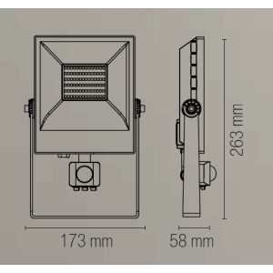 Proiettore LED 30W CCT 3000-4000K IP65 Intec AXEL - foto 6