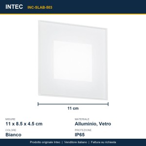 Segnapassi LED da esterno 3W CCT IP65 Intec SLAB - foto 3