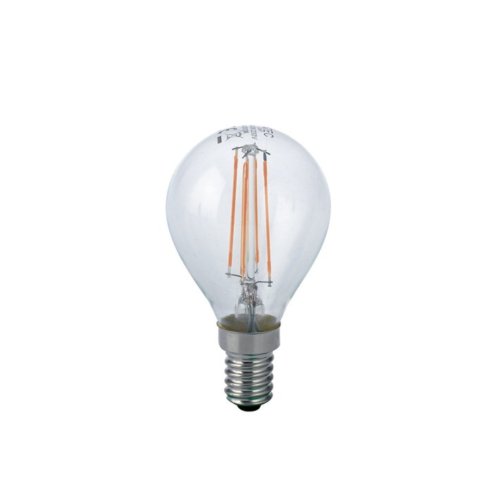 Lampadina LED E14 Globo G45 trasparente 4W 2700K 470lm Intec