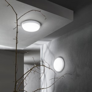 Plafoniera LED da esterno 18W 4000K IP65 bianca Intec - foto 4