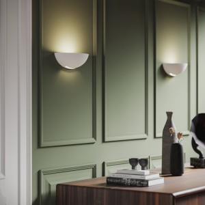 Applique da interno biemissione in gesso bianco E27 Luce Ambiente e Design - foto 5