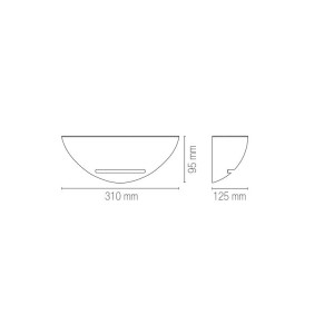 Applique da interno biemissione in gesso bianco E27 Luce Ambiente e Design - foto 6