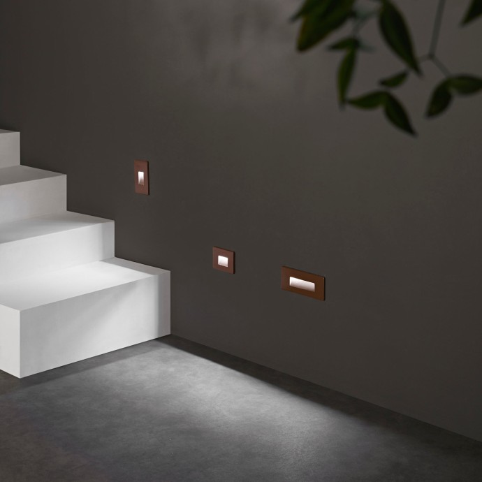 Segnapassi LED da incasso 3W CCT IP65 Intec STRATOS