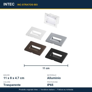 Segnapassi LED da incasso 3W CCT IP65 Intec STRATOS - foto 3