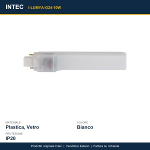 Lampadina LED G24 9W 850lm 6500K Intec - foto 3