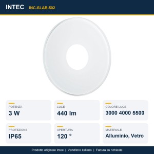 Segnapassi LED da esterno 3W CCT IP65 Intec SLAB - foto 2