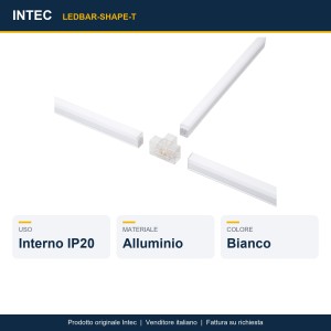 Connettore a T per barra LED SHAPE Intec - foto 2