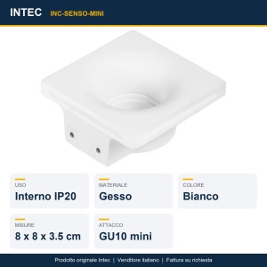 Faretto da incasso GU10 mini bianco 1 luce Intec SENSO MINI - foto 2