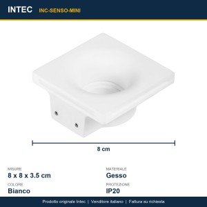 Faretto da incasso GU10 mini bianco 1 luce Intec SENSO MINI - foto 3