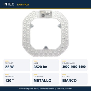 Modulo LED 22W CCT 3000-4000-6500K bianco Intec LIGHT - foto 2