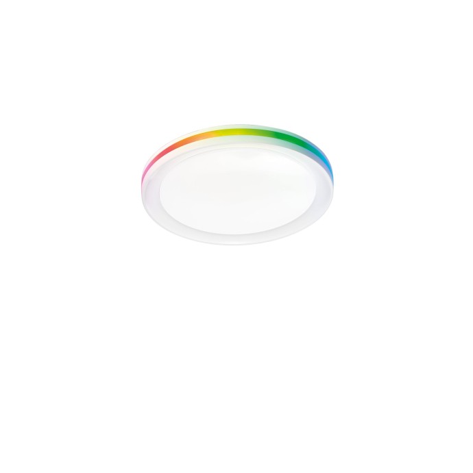 Plafoniera LED CCT RGB 35W bianca 40x40 cm MAKEUP Luce Ambiente e Design