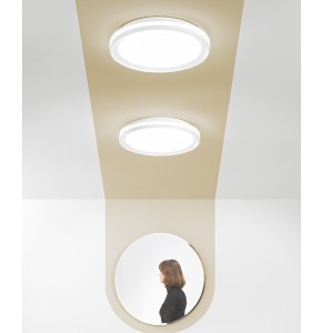 Plafoniera LED CCT RGB 35W bianca 40x40 cm MAKEUP Luce Ambiente e Design - foto 5