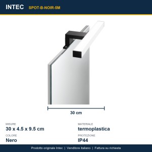 Applique LED da bagno 5W 4000K IP44 Intec - foto 3