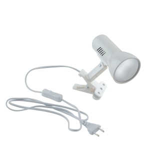 Spot a pinza E27 bianco con...