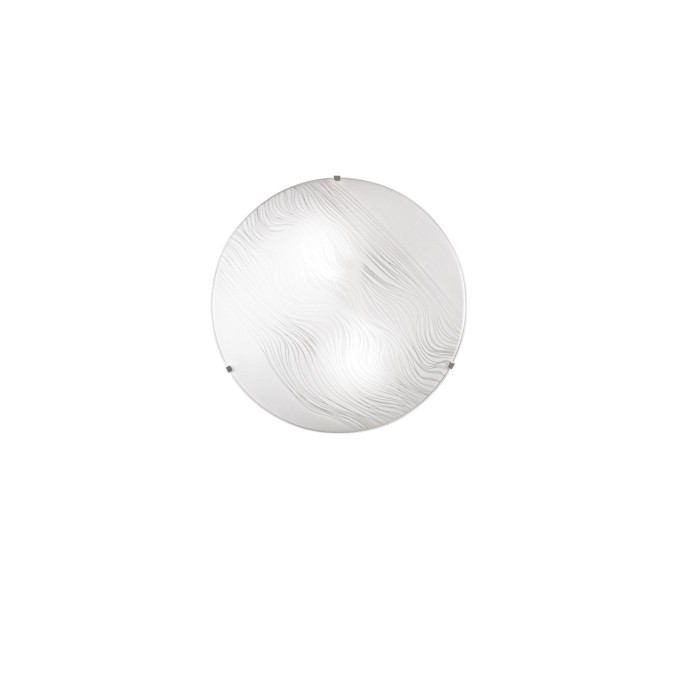 Plafoniera 30 cm 2xE27 in vetro bianco KARDIO Luce Ambiente e Design