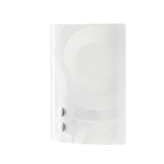 Applique da interno E27 vetro bianco 23 cm Luce Ambiente e Design MIRO'