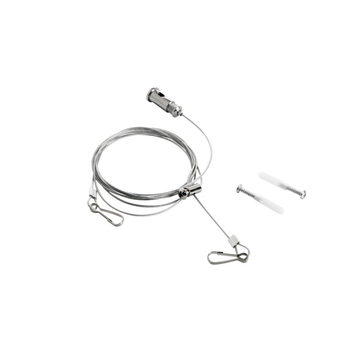 Cavo di sicurezza per pannelli LED 150 cm argento Intec