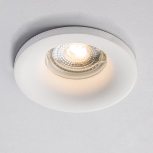 Incasso rotondo in gesso verniciabile GU10 bianco Intec SHADOW - foto 2