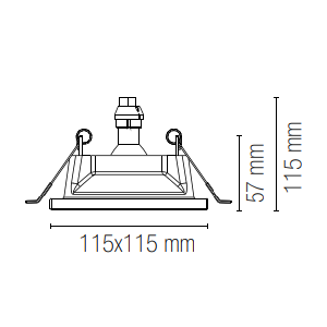 Incasso rotondo in gesso verniciabile GU10 bianco Intec SHADOW - foto 5