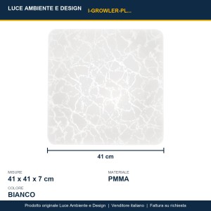 Plafoniera LED 24W CCT 3000/4500/6500K bianca Luce Ambiente e Design Growler - foto 3