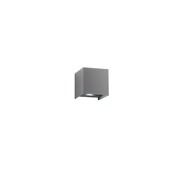 Applique LED da esterno 2x5W CCT IP54 grigia Intec ALFA 10