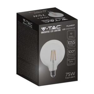 Lampadina LED E27 10W G125 Filamento V-TAC VT-1979 - foto 3