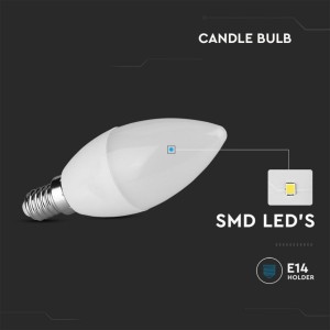 Lampadina LED E14 4,5W Candela 3 pezzi V-TAC VT-2076 - foto 4