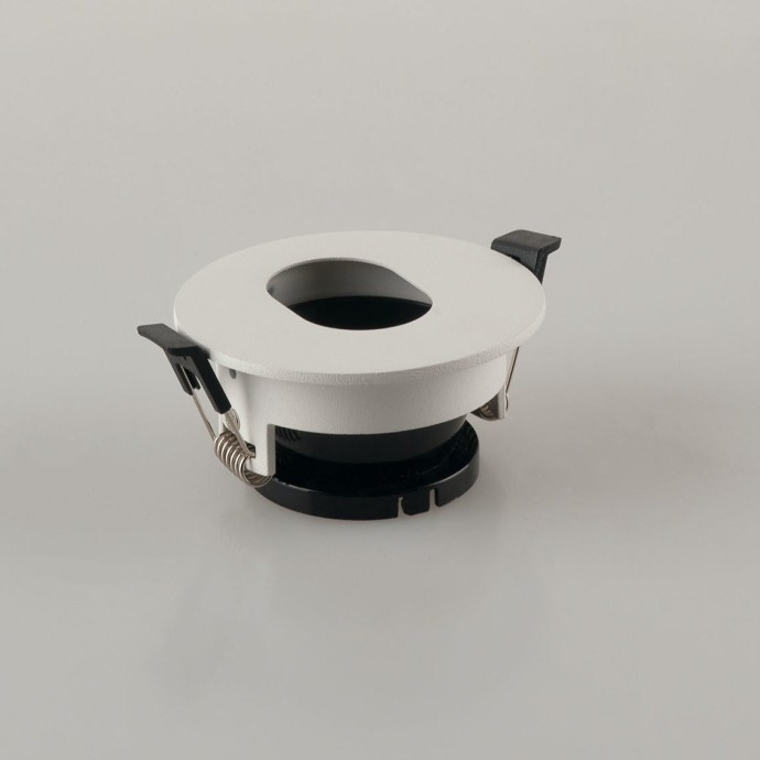Struttura per faretto da incasso STENOS rotonda bianca foro ovale 8,5 cm Intec