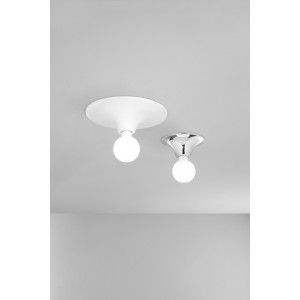 Plafoniera E27 cromata Ø30 cm Luce Ambiente e Design VESEVUS - foto 6