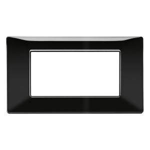 Placca Nera 4 moduli Vimar...