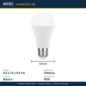 Lampadina LED E27 13W 4000K Intec - foto 3