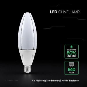 Lampadina LED E40 60W 6500 lm Oliva V-TAC VT-260 - foto 6