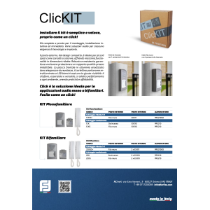 Kit citofonico bifamiliare 2 fili IP44 Farfisa 2CKSD+ - foto 3
