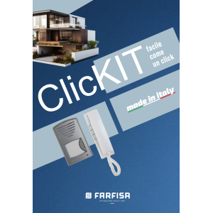 Kit citofonico bifamiliare 2 fili IP44 Farfisa 2CKSD+ - foto 4