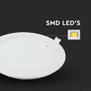 Pannello LED 18W Rotondo da Incasso 210mm Bianco V-TAC VT-1807-N - foto 5