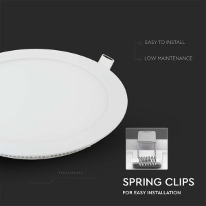 Pannello LED 18W Rotondo da Incasso 210mm Bianco V-TAC VT-1807-N - foto 6
