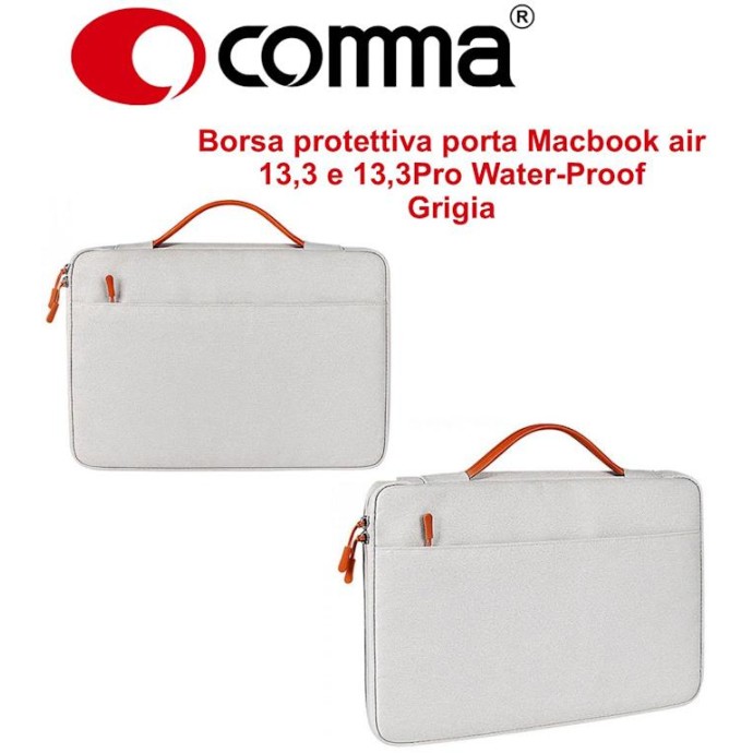Borsa protettiva Macbook air 13,3 e 13,3Pro Water-Proof Grig Borsa protettiva Macbook air 13,3 e 13,3Pro Water-Proof Grig