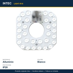 Modulo LED circolare 17W CCT 3000-4000-6500K Intec - foto 3