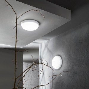 Plafoniera LED da esterno 18W 3000K IP65 bianca Intec - foto 6