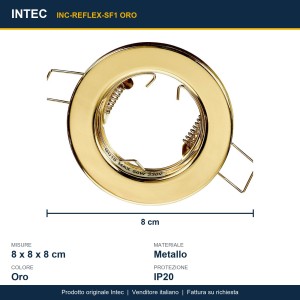 Struttura incasso in metallo oro Intec REFLEX - foto 3